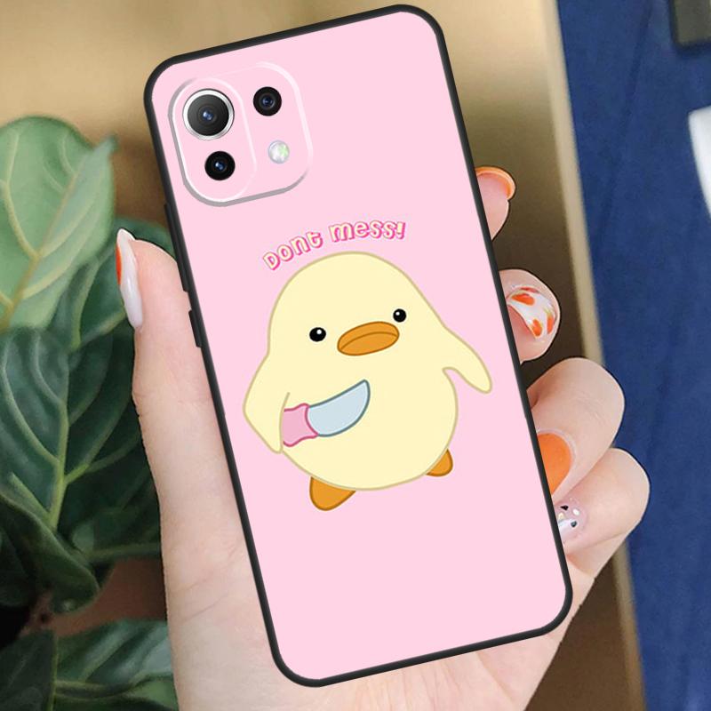 Мультяшный чехол-пенал с уткой для Xiaomi 17 Pro Max 14 15 Ultra 13T 14T 15T Pro POCO F8 F7 F5 F6 X5 X6 X7 Pro Чехол