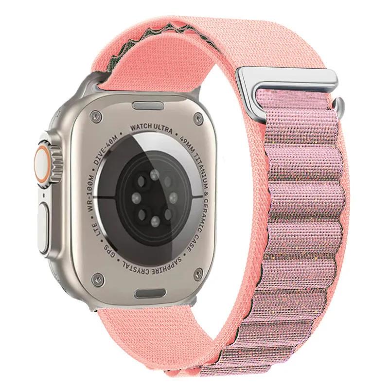 Ремешок Alpine Loop для Apple Watch Ultra 3 Ремешок 49 мм 11 10 9 8 7 46 мм 42 мм 45 мм 41 мм Нейлоновый Спортивный Браслет iWatch 6 5 SE 44 мм Ремень