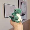 Cute Cartoon Dinosaur Plush Keychain Lovable Green Dino Stuffed Animal