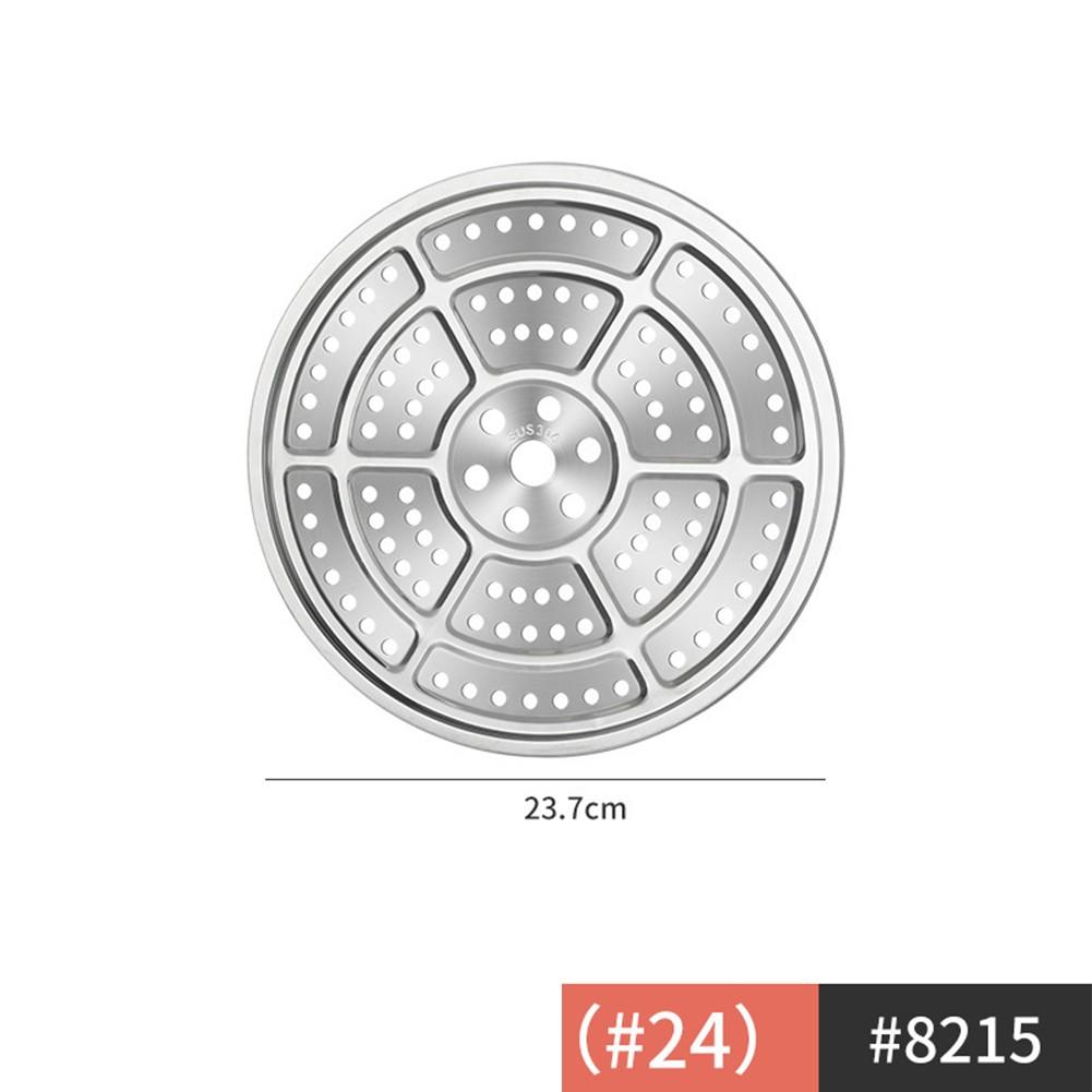 Круглый поддон для пароварки Тарелка для приготовления на пару 15-39 см Нержавеющая сталь 304