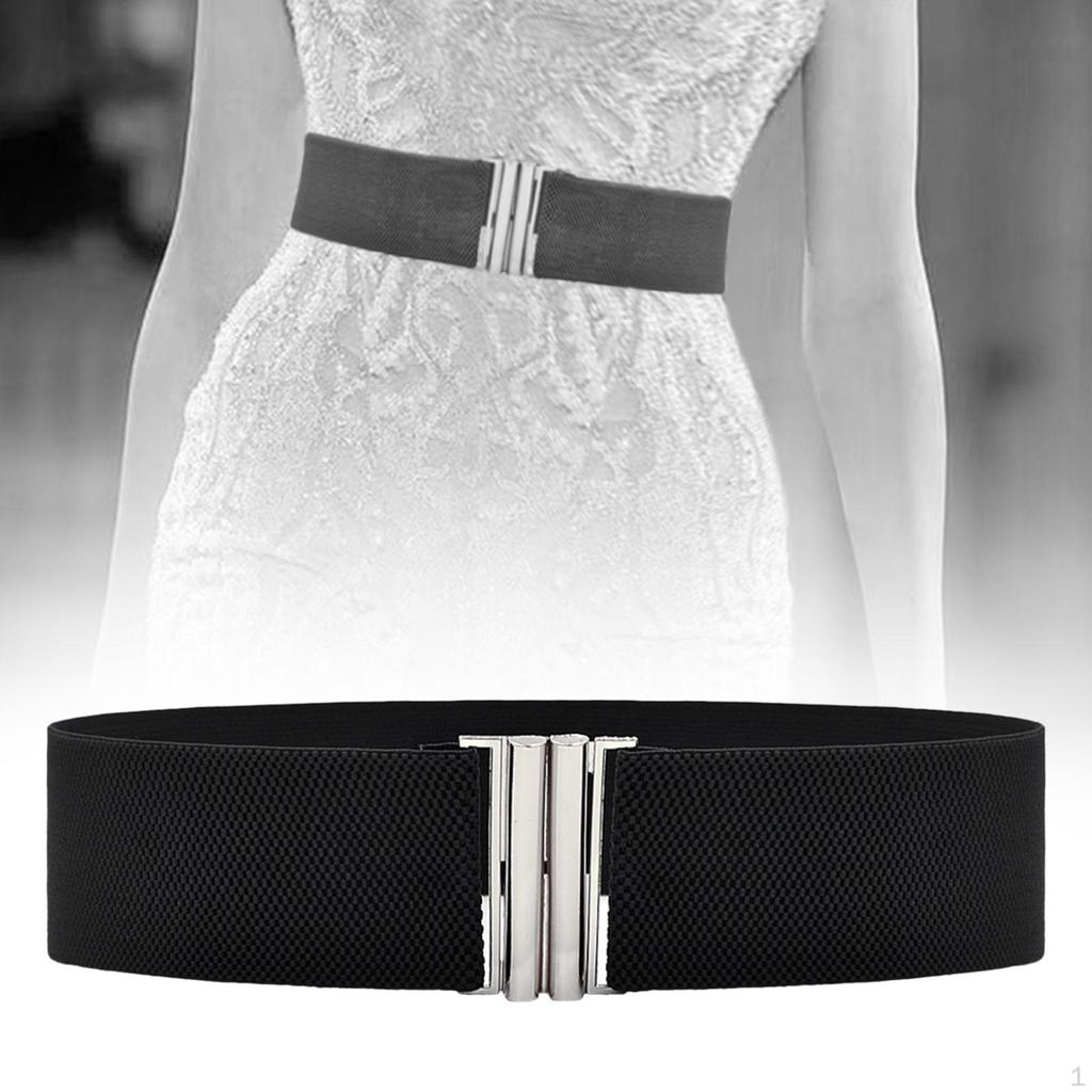 Стильный женский эластичный пояс с шикарной пряжкой