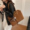 Frosted Suede Portable Commuter Bag Women's Bag 2025 New Trendy Autumn and Winter Retro Large-capacity Shoulder Tote Bag