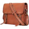 New Genuine Leather iPad/Tablet Bag Messenger Bag Small Briefcase CrossBody Shoulder Bag for Men and Women