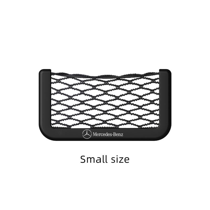 XUY2   1Pcs Car Storage Net Pocket Mesh Organizer Accessories For Mercedes Benz AMG Smart W205 C300 W203 W206 W108 W124 W126 W140 W168