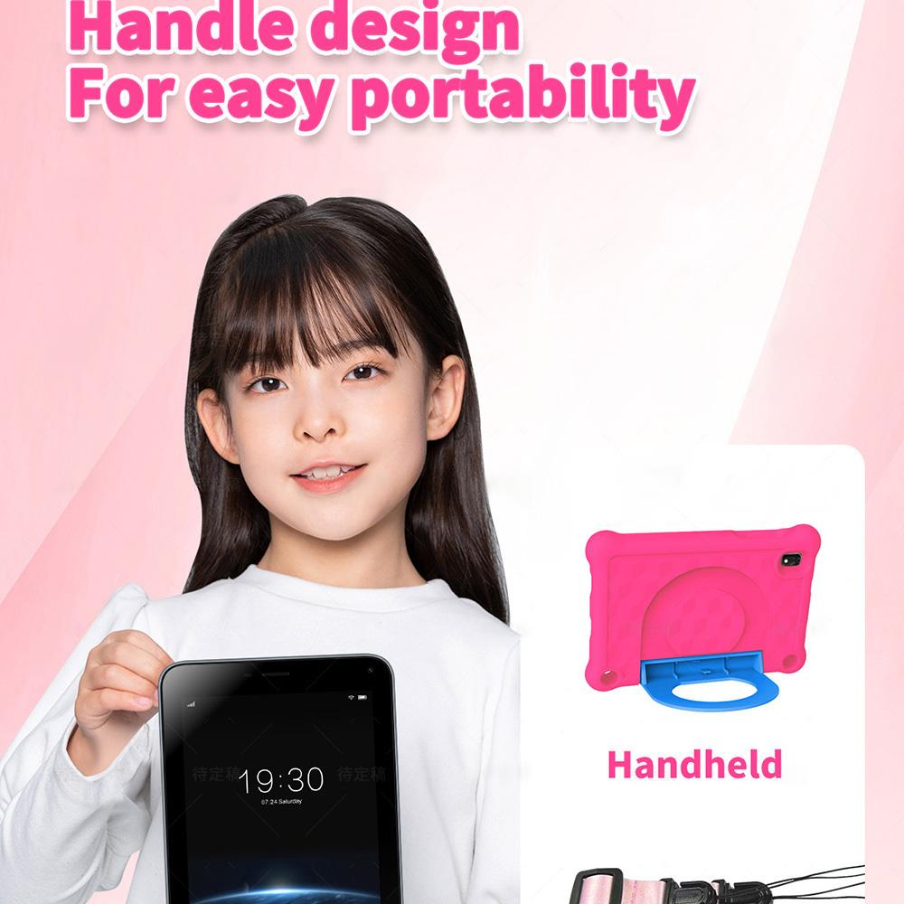 Детский планшет G-tab T7 Pro, 7 дюймов 1024*600 IPS-экран, Android 14, 1,5 ГГц четырехъядерный процессор, 4 ГБ ОЗУ (2 ГБ + 2 ГБ расширение) 64 ГБ ПЗУ