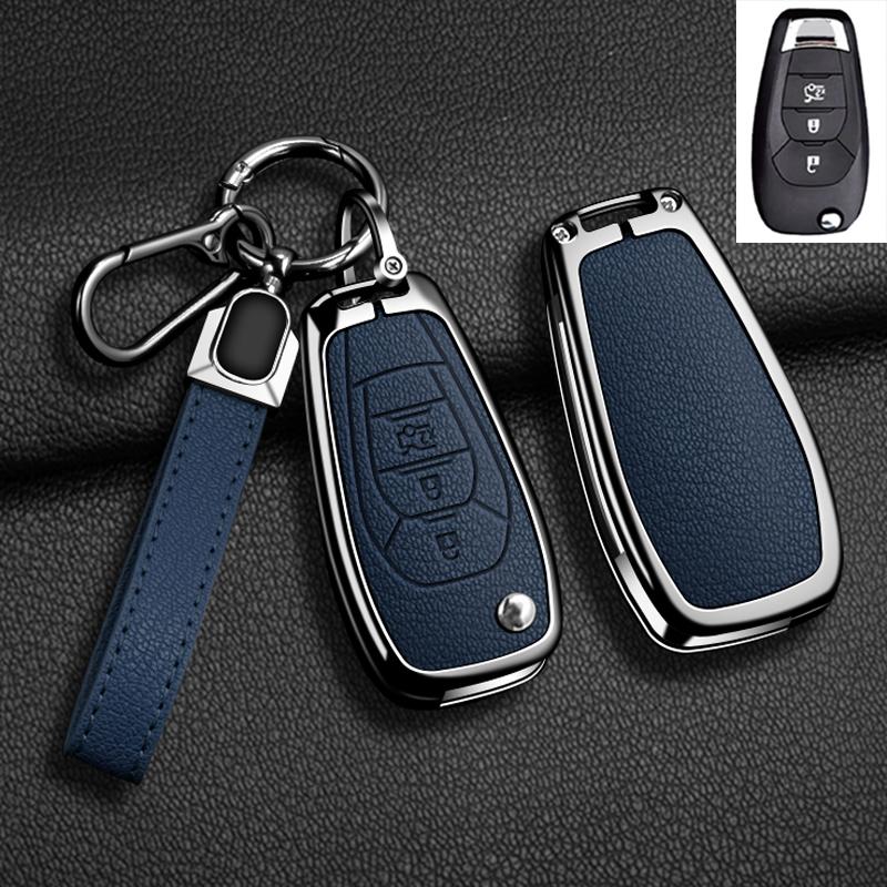 Suitable Zinc Alloy Car Key Case Cover Shell For Chevrolet Aveo Cruze 2014 2015 2016 2017 2018 2019 2020 Keychain Accessories