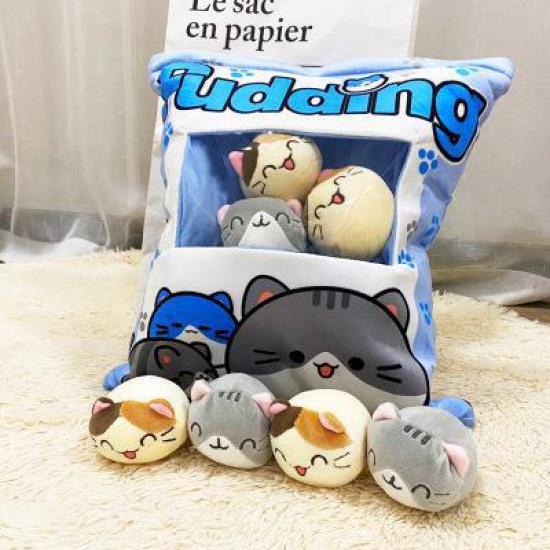 Bag Of Cheesy Puffs Pudding Cute Lot Toy Stuffed Soft Snack Plush Squishmallows Unicorn Plushie Toys Kids Women Gift Cute Animal Soft Plush