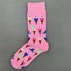 Женские носки унисекс из чесаного хлопка Happy Socks Вишня Клубника
