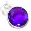 Amethyst Gemstone 925 Sterling Silver Jewelry Pendant 1.85"