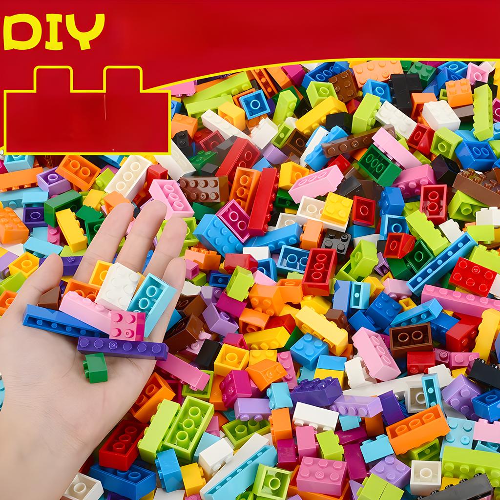 300/500/1000 DIY креативные строительные блоки оптовый набор Городские Классические блоки Собранный подарок на день рождения детские развивающие игрушки