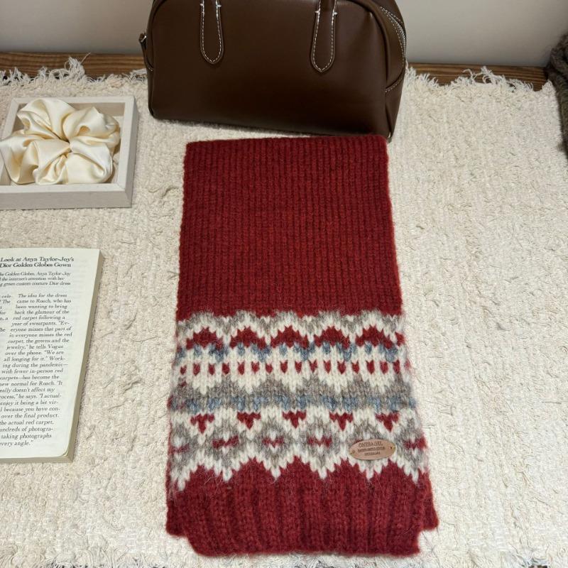 Christmas Scarf New Atmosphere Autumn and Winter Scarf New Scarf Winter Warm Scarf