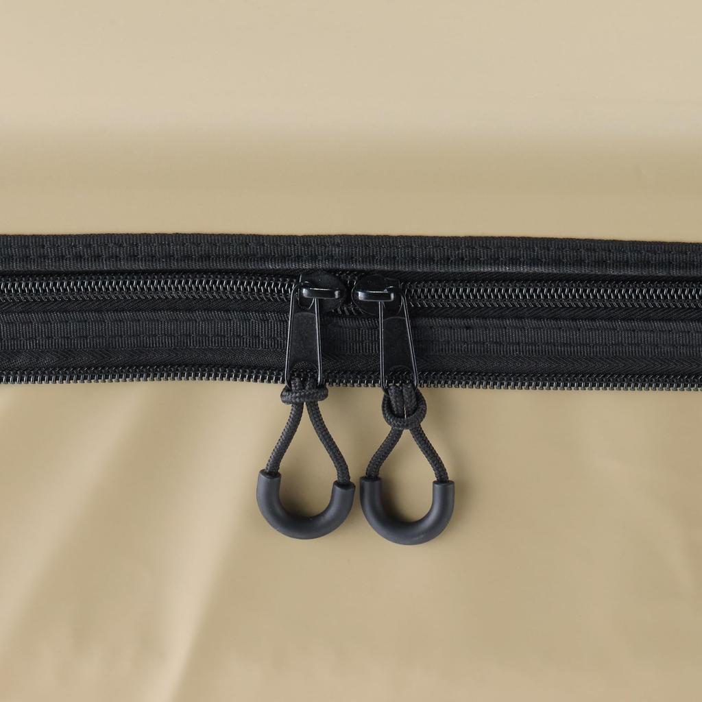 MUJI Foldable Soft Cooler Bag with Shoulder 46 x 27 x 24 83832827 (Muji Ryohin) Strap, Beige, Approx. cm, 30L,