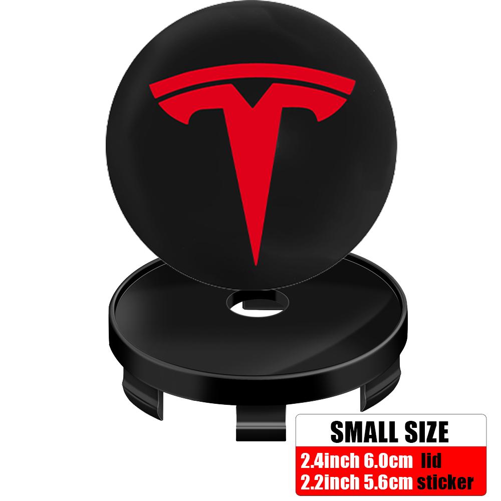 4pcs 60mm Tesla Car Wheel Center Hub Center Caps Emblems Car Logo Car-Styling Accessories For Tesla Model 3 Y S X Roadster Coil