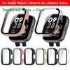 Закаленный стеклянный чехол для Redmi Watch 3/3 Lite/3 Active Smart Watch Strap Bumper Cover Screen Protector для Xiaomi Redmi Watch3