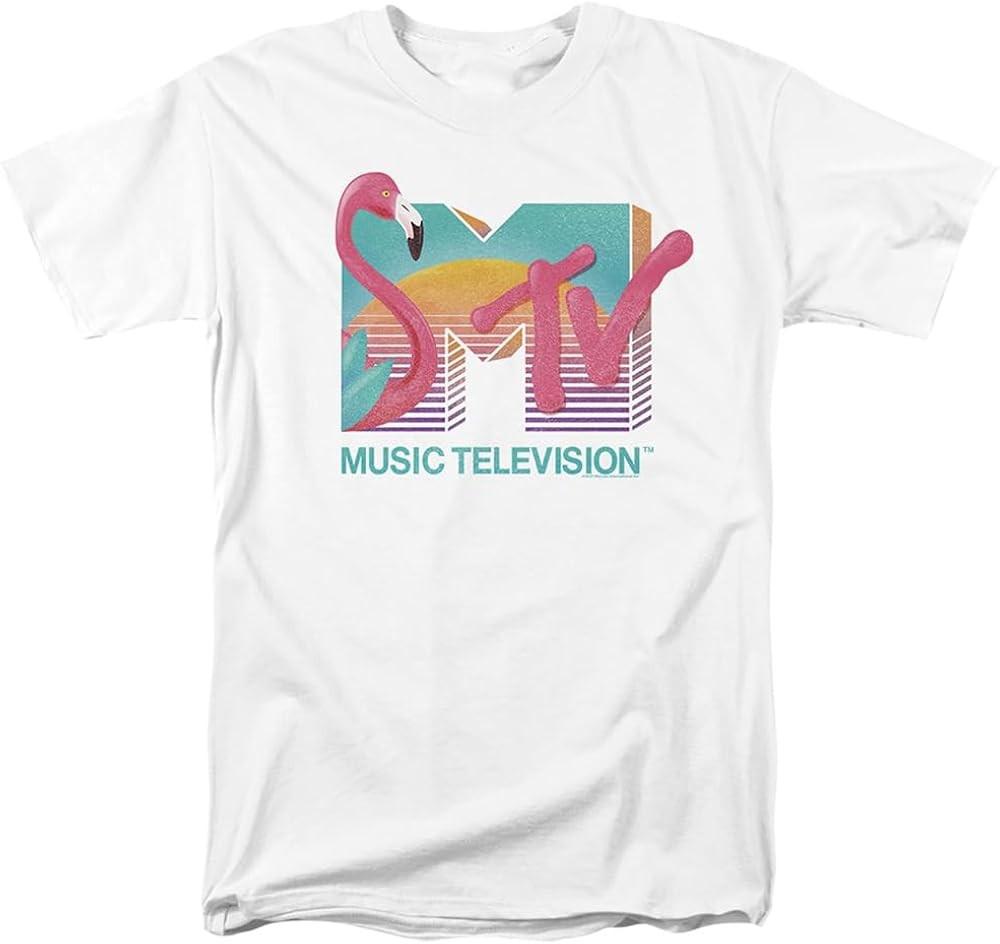 MTV Flamingo Logo Unisex Adult T-Shirt