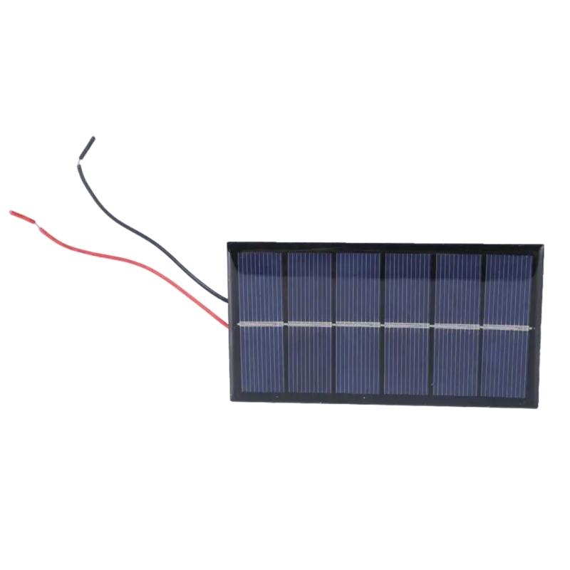 3.0V 220MA Солнечная панель с проводами, залитая клеем, пластина, солнечная эпоксидная панель, поликристаллическая плата, модуль солнечной системы, долговечный