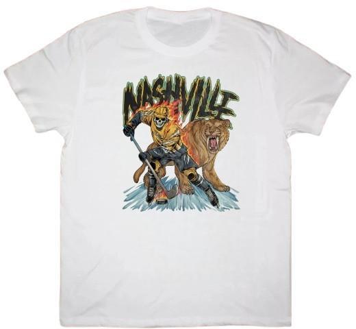 Nashville Predators Ice Hockey Skeleton Vintage Unisex T-Shirt Graphic Tee