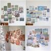 20PCS DIY Poster Card Stickers Multicolor Background Wall Decals NEW DIY Wallpaper Home Decoration