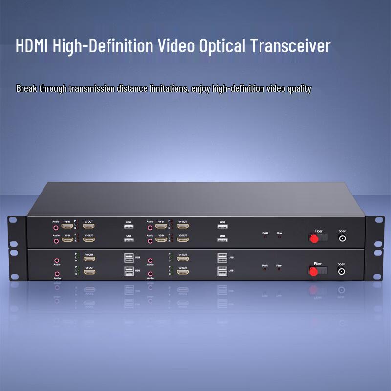 4-канальный волоконно-оптический удлинитель HDMI и аудио ZK Optoelectronics