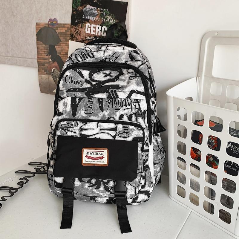 Backpack Women's Large Capacity Student Backpack Men's Bag Junior High School Student Schoolbag