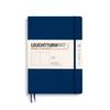 Leuchtturm Officially Imported Notebook, B5, Plain, Softcover, Navy, 349299,