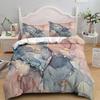 Marble Bedding Set King/Queen Size,Grey Gold Marble Duvet Cover Men Adults Modern Abstract Art Tie Dye Gothic Soft Quilt Cover