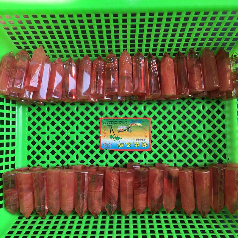 Красный Кварц Односторонний Кристалл для Исцеления и Декора