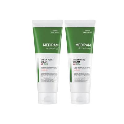 Medipharm Green Plus AC Cica Увлажняющий успокаивающий крем 220 мл x 2