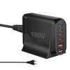 Многопортовая зарядная станция, 160 Вт USB C зарядное устройство с двойным USB и 4 портами Type C, для электронных устройств, для путешествий