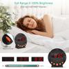 ORIA Громкий будильник с функцией встряхивания кровати Вибрационный будильник с регулируемой яркостью для людей с крепким сном, глухих и слабослышащих