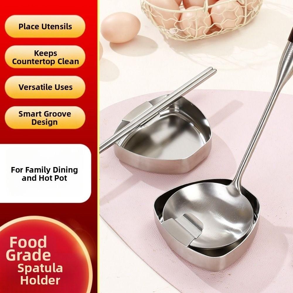 Anti-fall Spatula Holder Stable Fork Chopstick Rack Creative Mini Snack Bowl Kitchen Organization