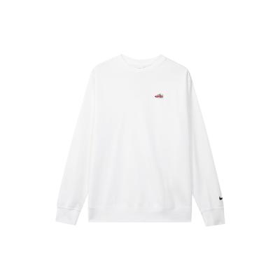 Nike Толстовка с круглым вырезом и вышивкой логотипа, мужские топы, белые FZ5203-100