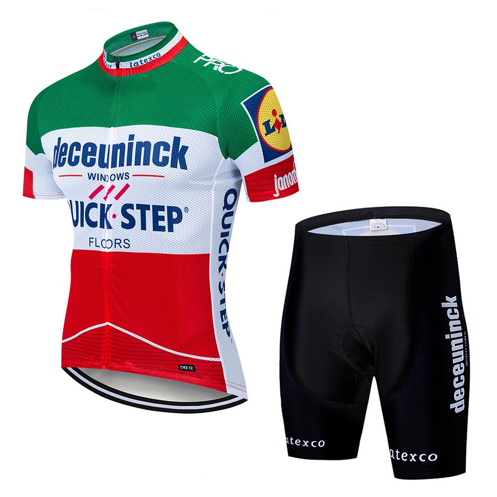 QUICK STEP Cycling Suit Short-sleeved Suit Cycling Equipment Men's Breathable