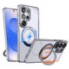 Чехол-подставка с вращением на 360° TPU для Magsafe PC для Samsung Galaxy S26 Ultra Plus S25 S24 ultra plus FE S25 Edge Металлическая крышка-держатель