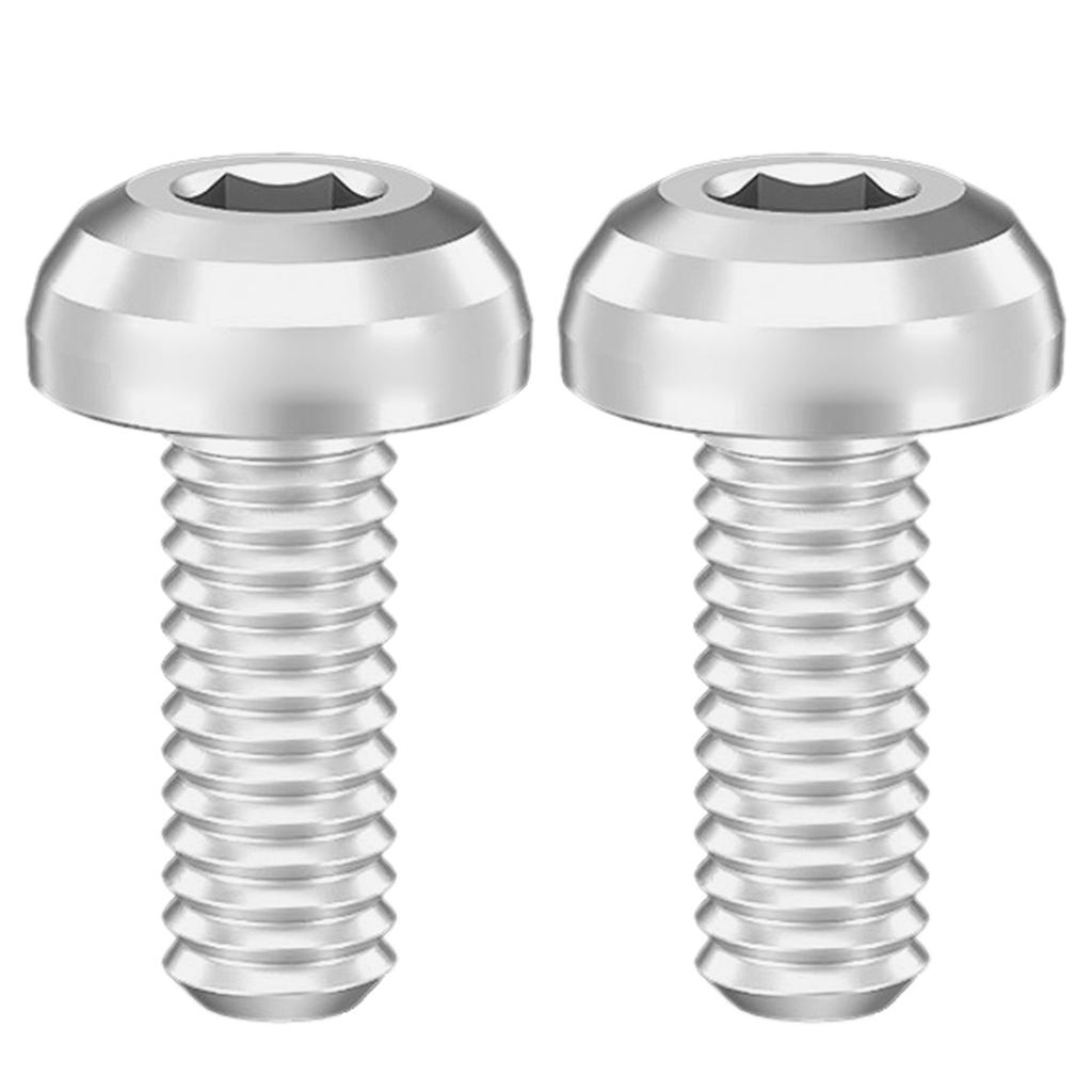 2 шт. M5x12 мм болты для крепления флягодержателя для воды, титановые сплавы, болты для крепления флягодержателя для велосипеда, винты с шестигранной головкой под торцевой ключ