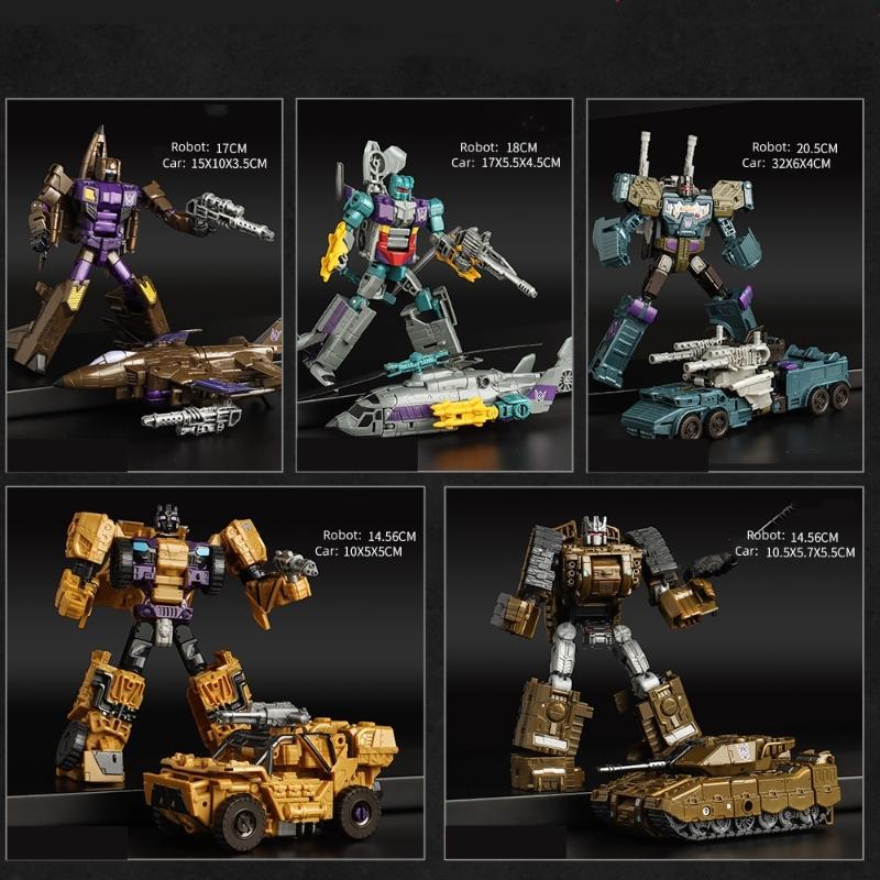 HAIZHIXING NEW 5 IN 1 Transformation Classic Devastator Model Perfect Toys G1 Robot Car Aircraft Tank Model Anime Action Figure Kids