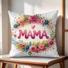 MaMa Cushion Cover Natural Linen Organic Fabric DoubleSided Printing Couch Pillow Covers Home Decor