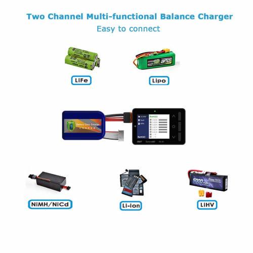 ISDT BG-8S LiPo Battery Checker/Balancer [1-8S Balancing, Mobile Charging, RC Servo Tester]
