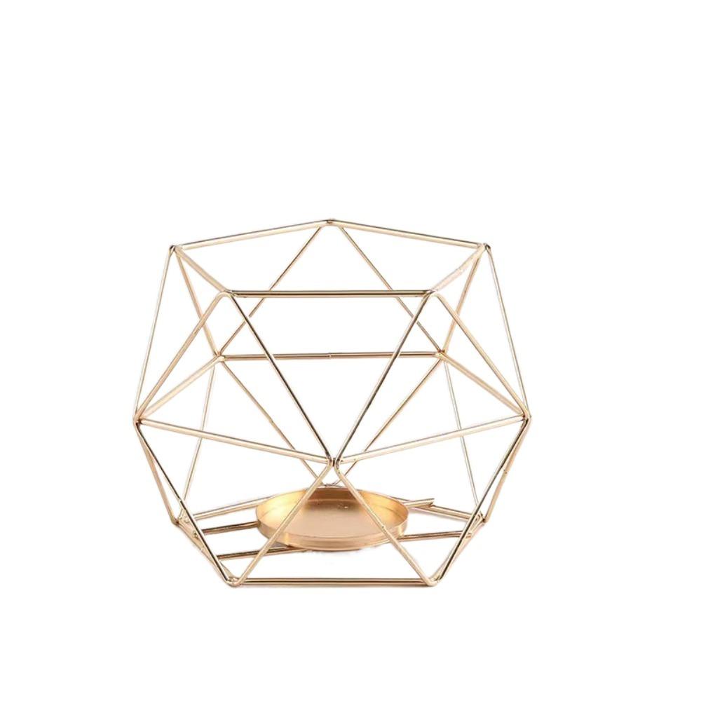 Металлический подсвечник полый держатель света новый многоугольный подсвечник рождественский