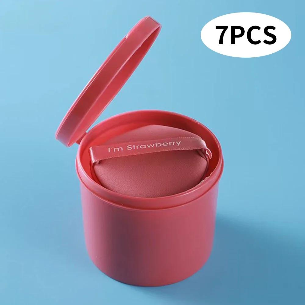 Набор пуховок в штучной упаковке, спонж для лица, тональный крем, профессиональные пуховки круглой формы, портативные мягкие косметические пуховки, женский инструмент для макияжа