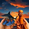 Фигурка акулы Tungtungsahur Фигурка Настольное украшение Шарнирная Tralalero Tralala Фигурка Орнамент Забавная кукла 3D-печатная игрушкаSh