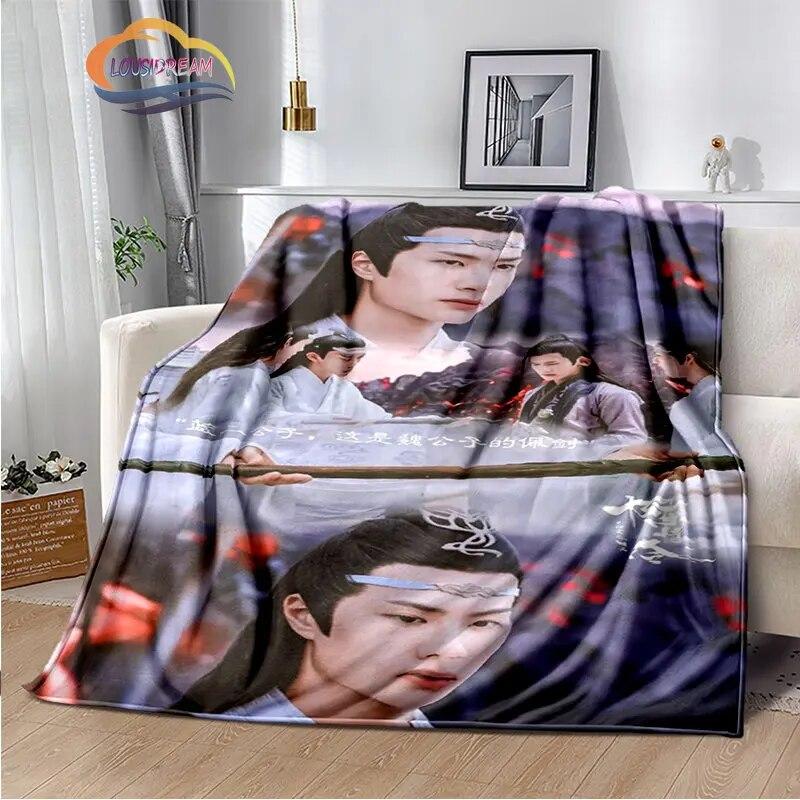 The Untamed Flannel Blankets Popular Tv Weiwuxian Blanket Portable Warm Blanket for Sofa Bed Soft Gifts Girls and Fans