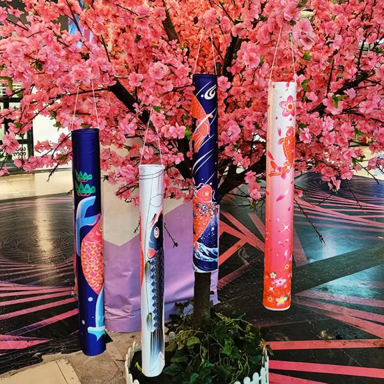 Подвесной орнамент, изысканный узор, износостойкая ткань, баннеры с рыбой, ветроуказатель, подвесной флаг, стример, товары для вечеринок