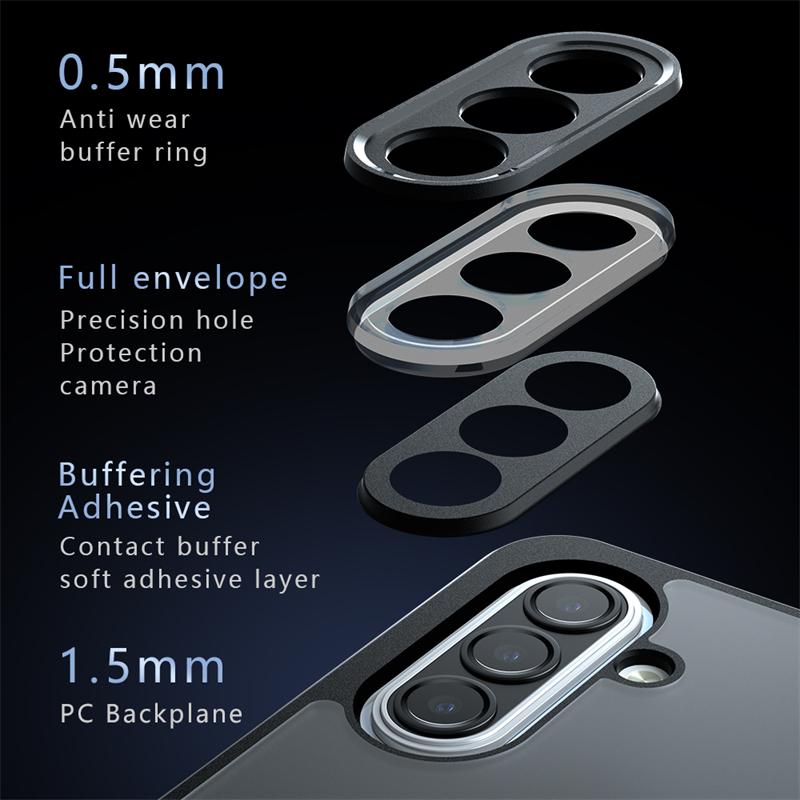 Полупрозрачный матовый чехол для Samsung Galaxy A17 Противоударный матовый ПК Полная задняя крышка для Samsung A17 A07 Чехол для Samsung A17 Чехол