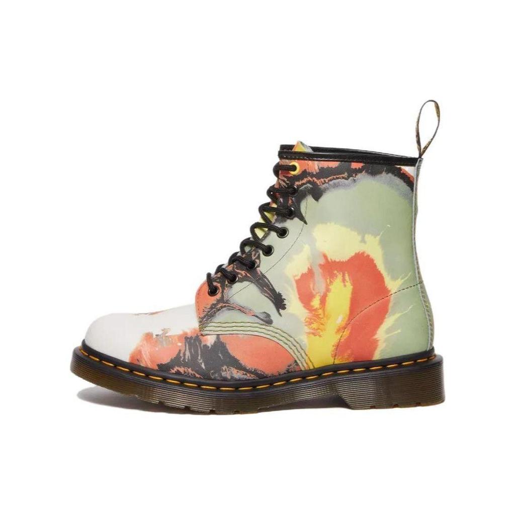 Dr. Martens Tate Leather Comfortable Lace-Up Ankle Boots Unisex Ankle Boots Green 31730649