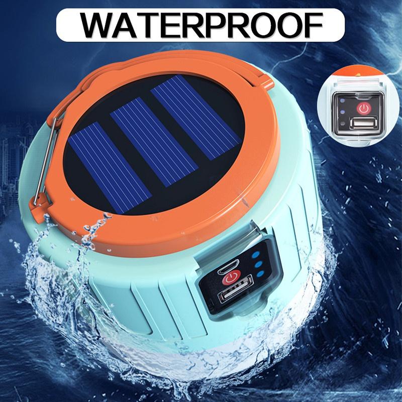 450Watts Solar LED Camping Light Portable USB Night Light Rechargeable Bulb For BBQ Hiking Emergency Lights Outdoor Tent Lamp