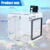 Fish Breeding Box Clear Fish Isolation Box Acrylic Fish Isolation Hatchery Tank Hanging Fish Incubator Box with Detachable Mesh