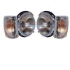 Trailer Lights Headlamp & Side Indicator Set with 12V Bulbs Suitable for Piaggio APE Three Wheeler – Set of 2 (LH+RH)