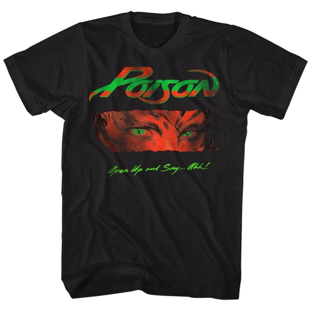 Poison Open Up And Say Ahh Black Adult T-Shirt
