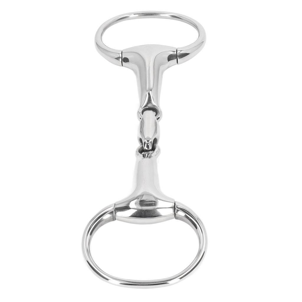 Кольцо для кляпа для лошади, мундштук из нержавеющей стали 125 мм, свободный овальный звено, обучение лошади